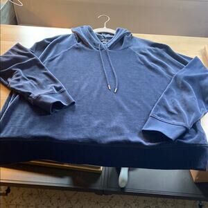 J. Crew Deep Blue Velour Pullover
